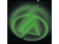 Un logo vert sur fond noir. Le logo est un 'A' stylisé à l'intérieur d'un cercle.