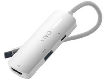 Charger l&#39;image dans la galerie, LINQ USB-C/HDMI Adapter 3-in-1 622690 Argenté
