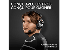 Charger l&#39;image dans la galerie, LOGITECH Casque gaming avec pied Pro X 2 Lightspeed Noir (991-000550)
