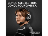 LOGITECH Casque gaming avec pied Pro X 2 Lightspeed Noir (991-000550)
