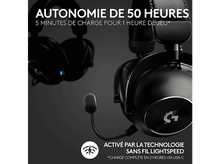 Charger l&#39;image dans la galerie, LOGITECH Casque gaming avec pied Pro X 2 Lightspeed Noir (991-000550)
