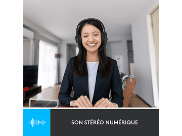 LOGITECH Casque-micro H390 Noir (981-000406)