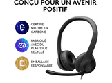 LOGITECH Casque-micro H390 Noir (981-000406)
