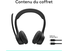 Charger l&#39;image dans la galerie, LOGITECH Casque sans fil Zone 300 Noir (981-001407) Headset Noir
