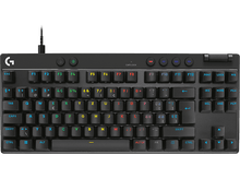 Charger l&#39;image dans la galerie, Clavier mécanique noir avec des touches blanches, avec diverses touches de fonction.
