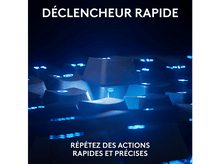 Charger l&#39;image dans la galerie, Gros plan d&#39;un clavier avec touches éclairées, texte en haut et en bas.
