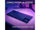 LOGITECH Clavier Gaming G515 TKL Wired Low Profile RGB AZERTY Noir