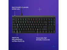 Charger l&#39;image dans la galerie, LOGITECH Clavier Gaming G515 TKL Wired Low Profile RGB AZERTY Noir
