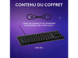 LOGITECH Clavier Gaming G515 TKL Wired Low Profile RGB AZERTY Noir