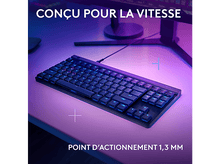 Charger l&#39;image dans la galerie, LOGITECH Clavier Gaming G515 TKL Wired Low Profile RGB AZERTY Noir
