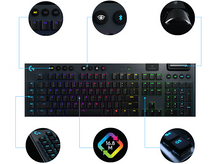 Charger l&#39;image dans la galerie, LOGITECH Clavier gaming G915 Lightspeed RGB Tactile AZERTY Noir (920-010590)
