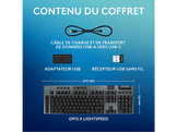 LOGITECH Clavier gaming G915 X Lightspeed AZERTY Noir (920-012672)