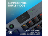 LOGITECH Clavier gaming G915 X Lightspeed TKL AZERTY Noir (920-012717)