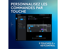 Charger l&#39;image dans la galerie, Capture d&#39;écran d&#39;une interface logicielle avec des options de personnalisation du clavier. Fond blanc.
