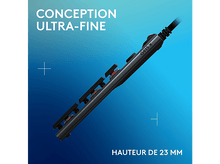 Charger l&#39;image dans la galerie, Un gros plan d&#39;un câble de clavier de jeu noir.
