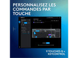 LOGITECH Clavier gaming G915X AZERTY Noir (920-012939)