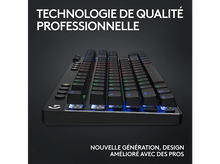 Charger l&#39;image dans la galerie, LOGITECH Clavier gamer G PRO X TKL Lightspeed RGB AZERTY Noir (920-012131)
