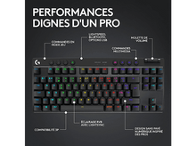 Charger l&#39;image dans la galerie, LOGITECH Clavier gamer G PRO X TKL Lightspeed RGB AZERTY Noir (920-012131)
