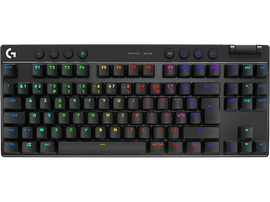 LOGITECH Clavier gaming sans fil G PRO X TKL Lightspeed RGB AZERTY Noir (920-012131)