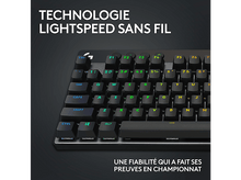 Charger l&#39;image dans la galerie, LOGITECH Clavier gamer G PRO X TKL Lightspeed RGB AZERTY Noir (920-012131)
