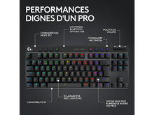 Charger l&#39;image dans la galerie, LOGITECH Clavier gaming sans fil G PRO X TKL Lightspeed RGB AZERTY Noir (920-012131)
