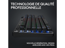 Charger l&#39;image dans la galerie, LOGITECH Clavier gaming sans fil G PRO X TKL Lightspeed RGB AZERTY Noir (920-012131)
