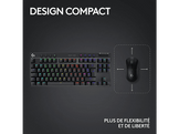 LOGITECH Clavier gaming sans fil G PRO X TKL Lightspeed RGB AZERTY Noir (920-012131)