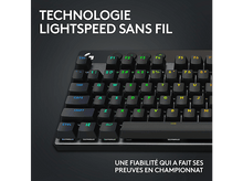 Charger l&#39;image dans la galerie, LOGITECH Clavier gaming sans fil G PRO X TKL Lightspeed RGB AZERTY Noir (920-012131)
