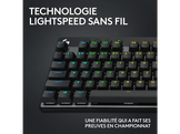 LOGITECH Clavier gaming sans fil G PRO X TKL Lightspeed RGB AZERTY Noir (920-012131)