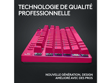 Charger l&#39;image dans la galerie, LOGITECH Clavier gamer G PRO X TKL Lightspeed RGB AZERTY Rose (920-012156)
