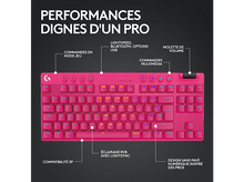 Charger l&#39;image dans la galerie, LOGITECH Clavier gamer G PRO X TKL Lightspeed RGB AZERTY Rose (920-012156)
