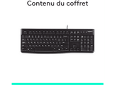 LOGITECH Clavier K120 AZERTY Noir (920-002482)