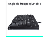 LOGITECH Clavier K120 AZERTY Noir (920-002482)