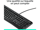 LOGITECH Clavier K120 AZERTY Noir (920-002482)