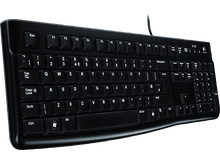 Charger l&#39;image dans la galerie, LOGITECH Clavier K120 AZERTY Noir (920-002482)
