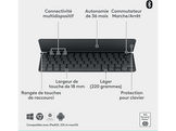 LOGITECH Clavier Keys-To-Go 2 AZERTY Graphite (920-012967)