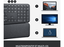 Charger l&#39;image dans la galerie, LOGITECH Clavier sans fil Ergo K860 AZERTY Noir (920-010104)
