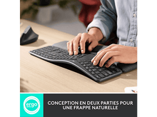 Charger l&#39;image dans la galerie, LOGITECH Clavier sans fil Ergo K860 AZERTY Noir (920-010104)
