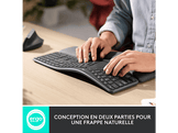 LOGITECH Clavier sans fil Ergo K860 AZERTY Noir (920-010104)