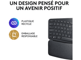 LOGITECH Clavier sans fil Ergo K860 AZERTY Noir (920-010104)