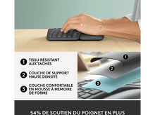 Charger l&#39;image dans la galerie, LOGITECH Clavier sans fil Ergo K860 AZERTY Noir (920-010104)
