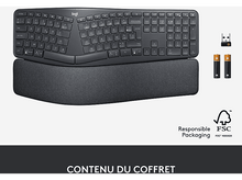 Charger l&#39;image dans la galerie, LOGITECH Clavier sans fil Ergo K860 AZERTY Noir (920-010104)
