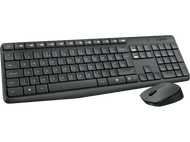 LOGITECH Clavier sans fil + Souris sans fil MK235 AZERTY BE Noir (920-007911)