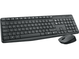 LOGITECH Clavier sans fil + Souris sans fil MK235 AZERTY BE Noir (920-007911)
