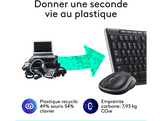 LOGITECH Clavier sans fil et Souris sans fil MK270 AZERTY Noir (920-004524)