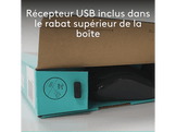 LOGITECH Clavier sans fil et Souris sans fil MK270 AZERTY Noir (920-004524)