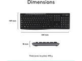 LOGITECH Clavier sans fil et Souris sans fil MK270 AZERTY Noir (920-004524)