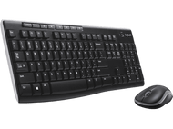 LOGITECH Clavier sans fil et Souris sans fil MK270 AZERTY Noir (920-004524)