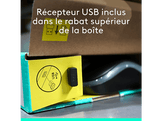 LOGITECH Clavier sans fil et Souris sans fil MK295 AZERTY Gris (920-009803)