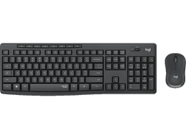 LOGITECH Clavier sans fil et Souris sans fil MK295 AZERTY Gris (920-009803)